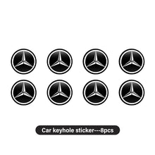 Cargar imagen en el visor de la galería, Door Keyhole Lock Protector Anti-Blocking Decal for Mercedes-Benz | 8-Piece Sticker Set