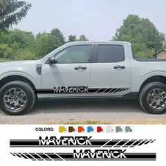 Door Side Stripe Decal for Ford Maverick XL / XLT / Lariat (2022–2023) | 2-Piece Vinyl Graphic