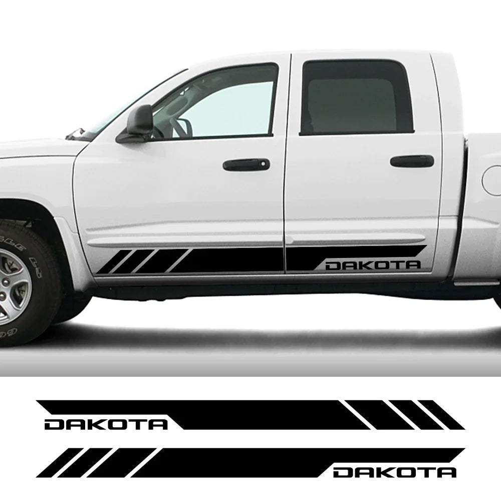 Door Side Graphics Style Decal for Dodge Dakota SLT / SXT / 5.9 / R/T | Vinyl Truck Sticker