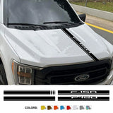 Hood Stripe Cover Decal for Ford F-150 / Raptor / Limited | Vinyl Truck Bonnet Sticker