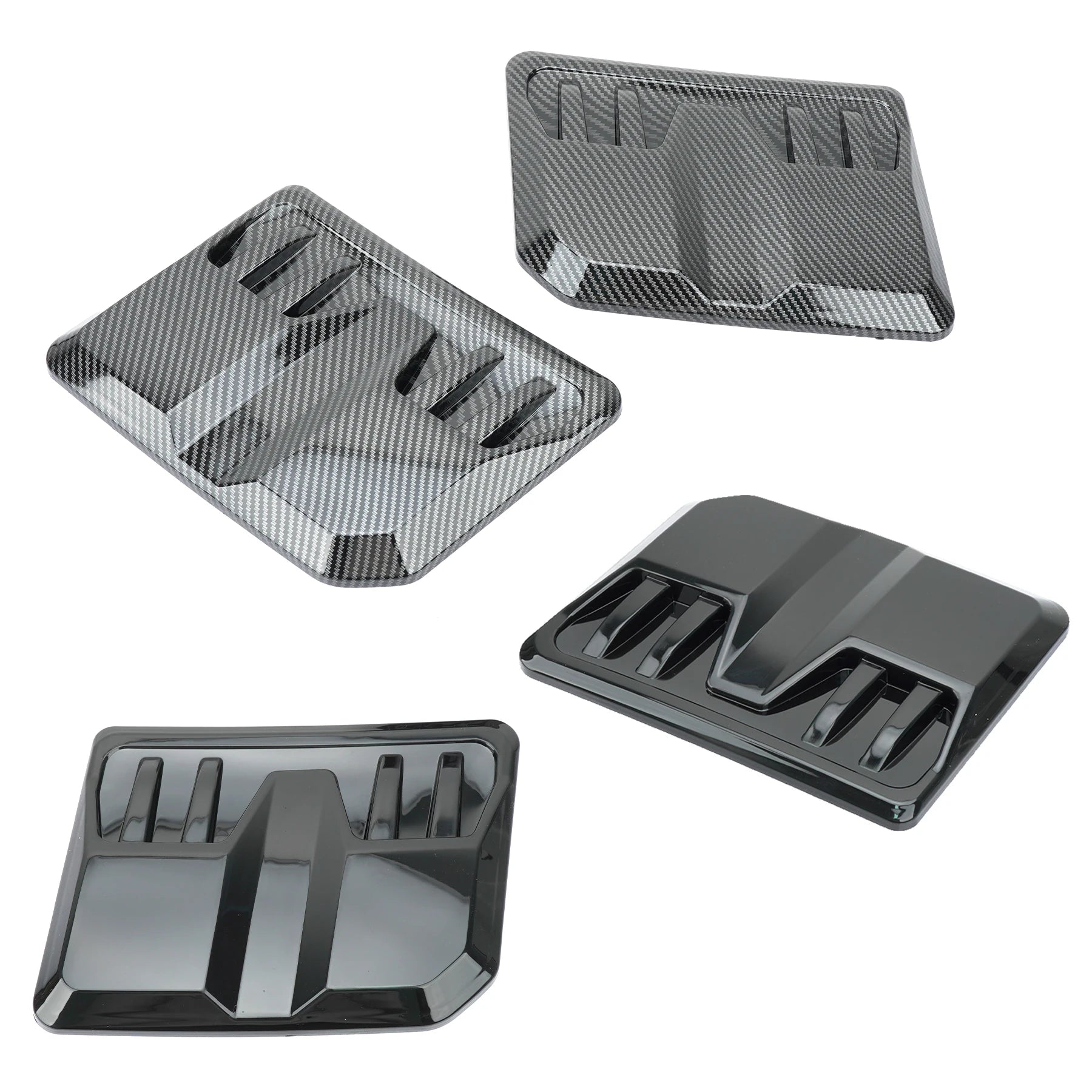 2PCS Air Intake Grille Inlet Trim for Ford Ranger Raptor Everest 2022-2024 Car Exterior Hood Vent Scoop Decorative Cover