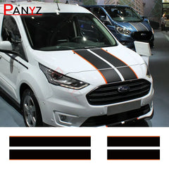 Hood & Rear Door Graphic Decal Kit for Ford Transit Connect | 4-Piece Full-Body Vinyl Sticker
