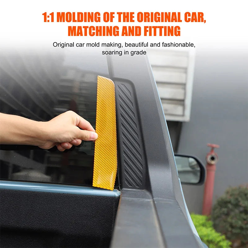 Soft Carbon Fiber Rear Trunk Window Spoiler & Pillar Strip for Ford Maverick (2022–2025) | ISO9001