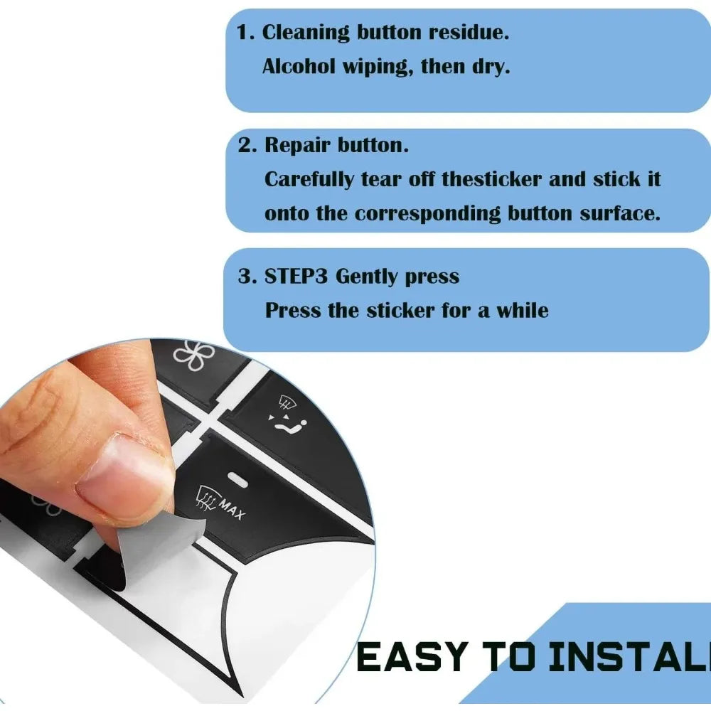 Window Button Repair Decal Sticker for Mercedes-Benz C-Class W204 / E-Class / A-Class / B-Class | Restore