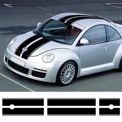 Hood, Roof & Trunk Racing Stripe Kit | Full-Length Vinyl Decal for Cars & Trucks