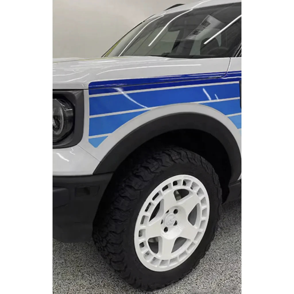 Retro Sunset Stripe Decal Kit for Ford Bronco Sport | Hood & Waist Line Vinyl Graphics
