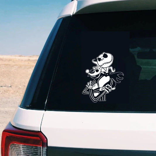 Jack and Sally Vinyl Sticker - Car Window Graphic and Laptop Decal for MacBook Decoration