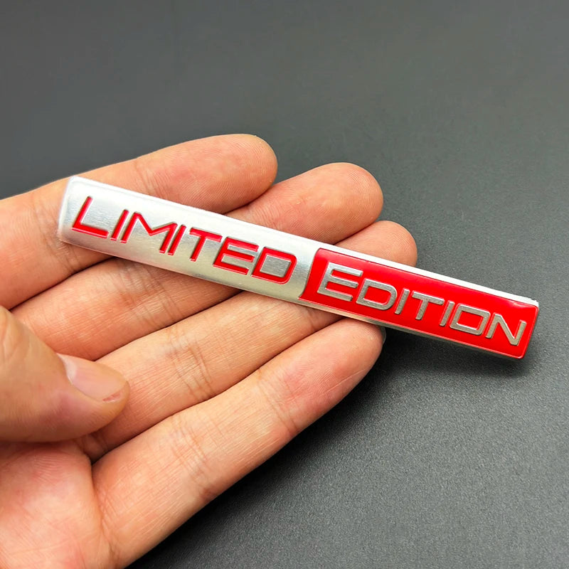 3D Aluminum LIMITED EDITION Emblem Badge Sticker Decal | Universal Car Accessory