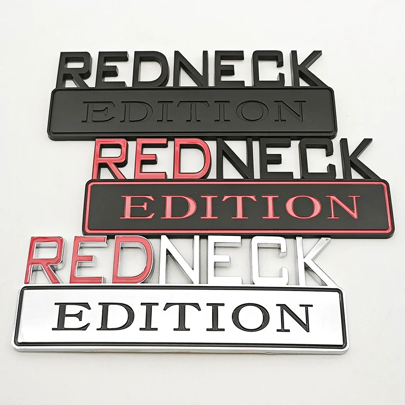 Universal Redneck Edition Emblem Badge | Ford F-150 / Silverado / RAM / Toyota / Jeep Trucks