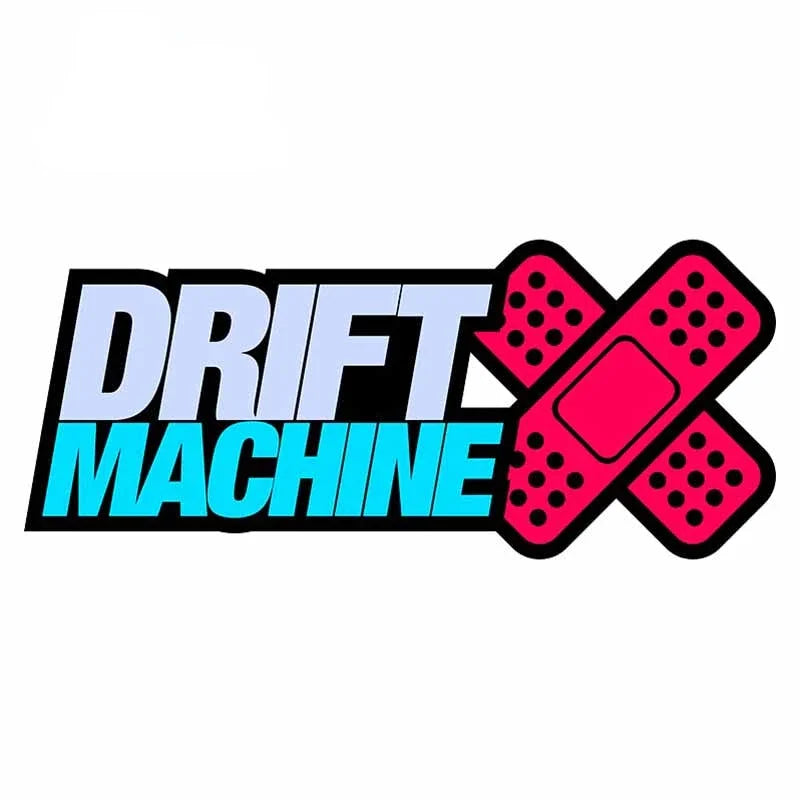 Drift Machine Red Bandage Cartoon Car Sticker - Scratch-Resistant Waterproof Bumper & Van Decal