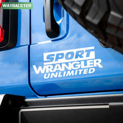 Jeep Wrangler Reflective Fender & Hood Decal – Rubicon / Unlimited / Sport | JK JL TJ YJ CJ