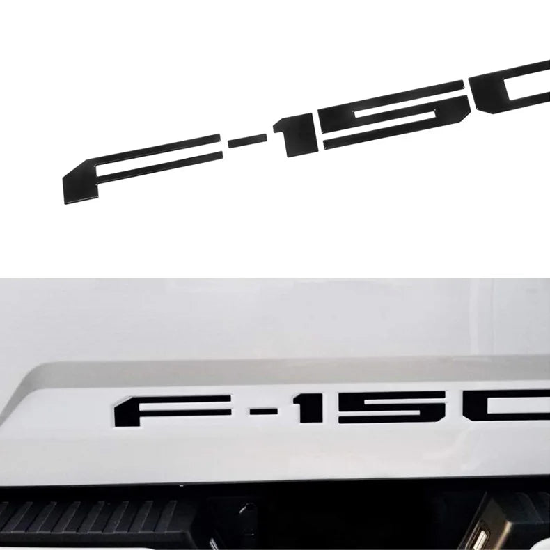 F150 is suitable for Ford Beast F150 pickup truck logo F-150 rear trunk modified ABS labeling groove car decoration labeling