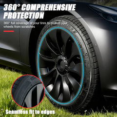 19" Performance Replacement Wheel Hub Caps for Tesla Model Y (2020–2024) | 4-Piece Full Rim Cover