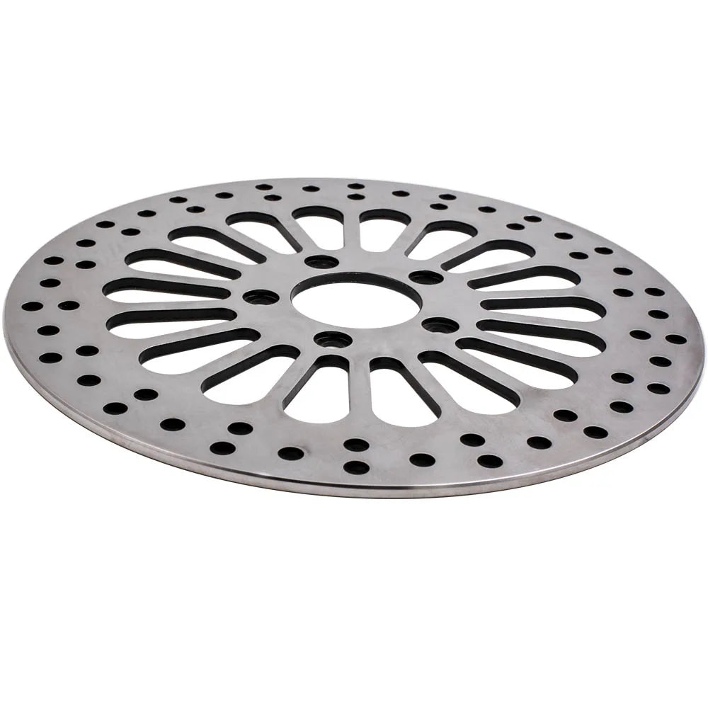 Polished Front 11.8 Disc Drilled Brake Rotor for  Harley Dyna models Touring with 11.8" 300 mm  M-RT-1100