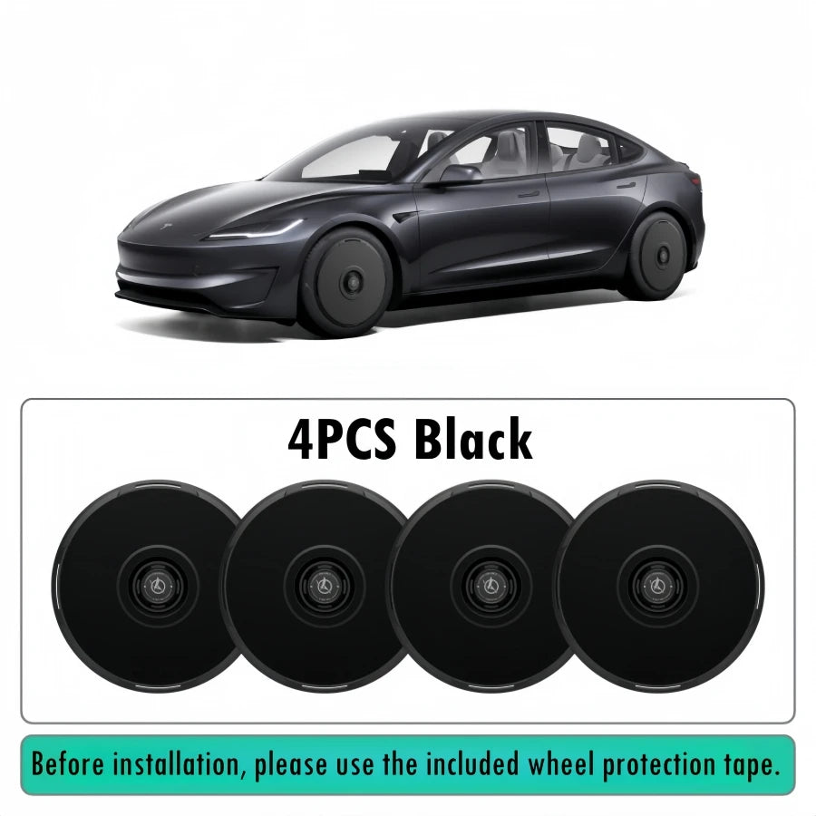 Haloblk Hub Caps for Tesla Model Y Juniper (2025–2026) | 19" & 20" High-Performance Wheel Cover Set