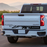Back Door & Tailgate Vinyl Decal for Chevrolet Silverado 1500 / 2500HD / Z71 | Splash Style Truck Sticker