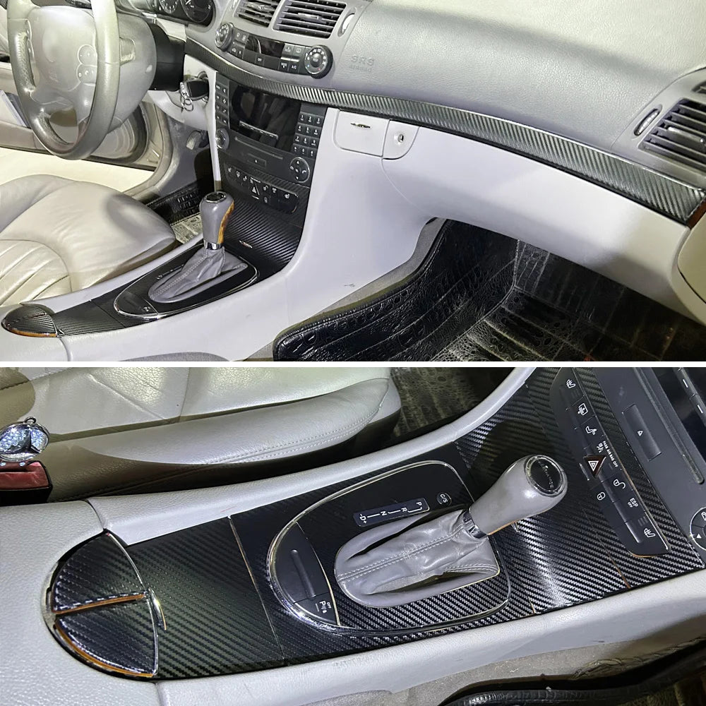 Carbon Fiber Interior Center Console Color Change Moulding Sticker | Mercedes-Benz AMG
