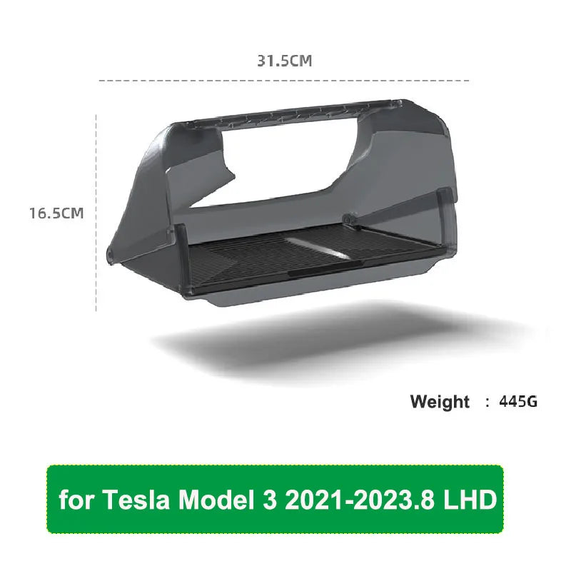 Under-Screen Hidden Storage Box for Tesla Model 3/Y Juniper/Highland