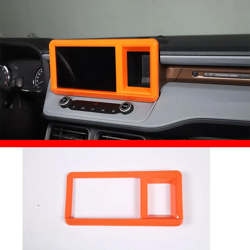 ABS Center Control Panel & Steering Wheel Decoration Trim for Ford Maverick (2022) | Orange / Color Options
