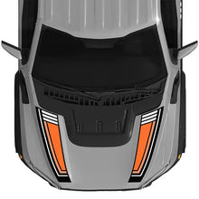 Load image into Gallery viewer, Custom Matte Black Engine Hood Stripe Kit | Front Graphics for Ford Raptor / Mustang