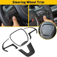 Steering Wheel Decoration Cover Trim Sticker for Dodge Challenger / Charger / Durango | OXILAM