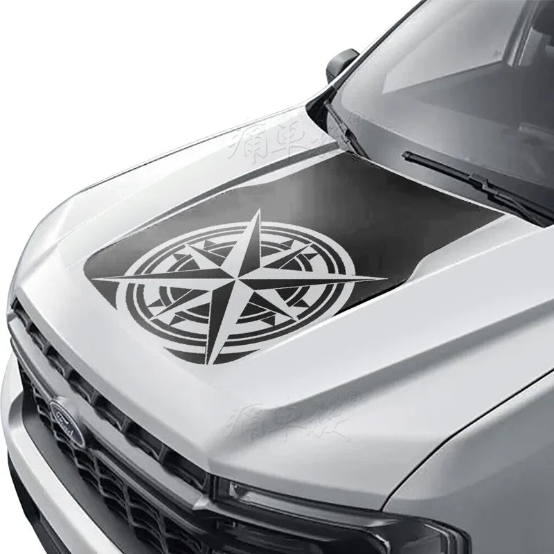 Dedicated Hood Trim Decal Film for Ford Maverick | Premium Color Change Vinyl