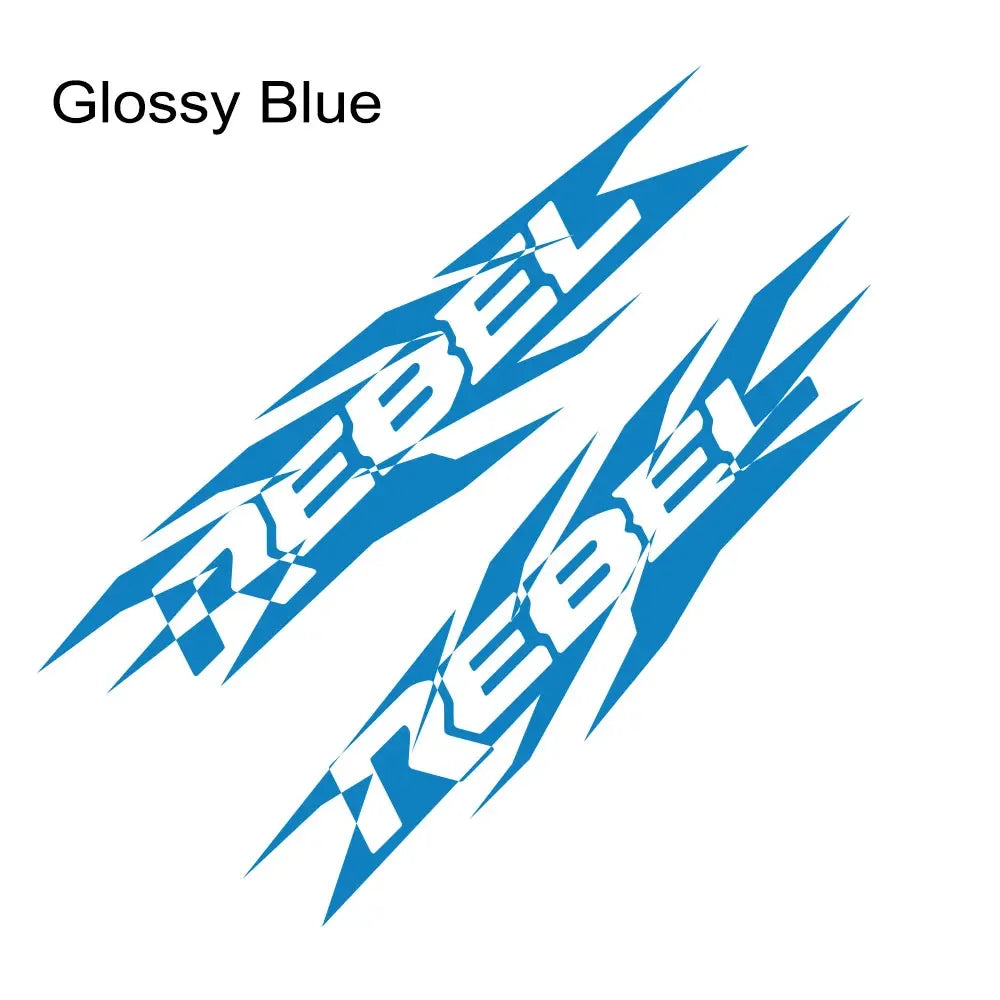HEMI Door Side Graphic Decal for Dodge RAM 1500 / 2500 / 3500 Rebel | 2-Piece Vinyl Sticker