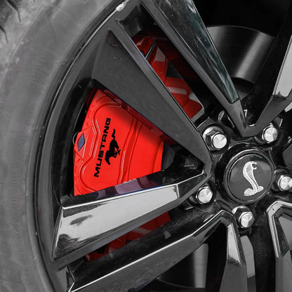 Ford Mustang Brake Caliper Decals – Heat-Resistant High Temp Vinyl (4 Pcs)