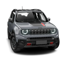 Load image into Gallery viewer, Matte Black TrailHawk Hood Decal for Jeep Renegade (2014–2023) | Precut Vinyl Graphics