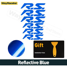 Cargar imagen en el visor de la galería, Renault Brake Caliper Decal Set – Hi-Temp Waterproof Reflective Vinyl | Megane RS, Clio, Sandero GT, Twingo, Laguna, Arkana (6 Pcs)