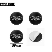 Cargar imagen en el visor de la galería, Wheel Center Hub Cap Cover Badge Stickers for Ford F-150 / Focus | 4-Piece 65mm / 60mm / 56mm
