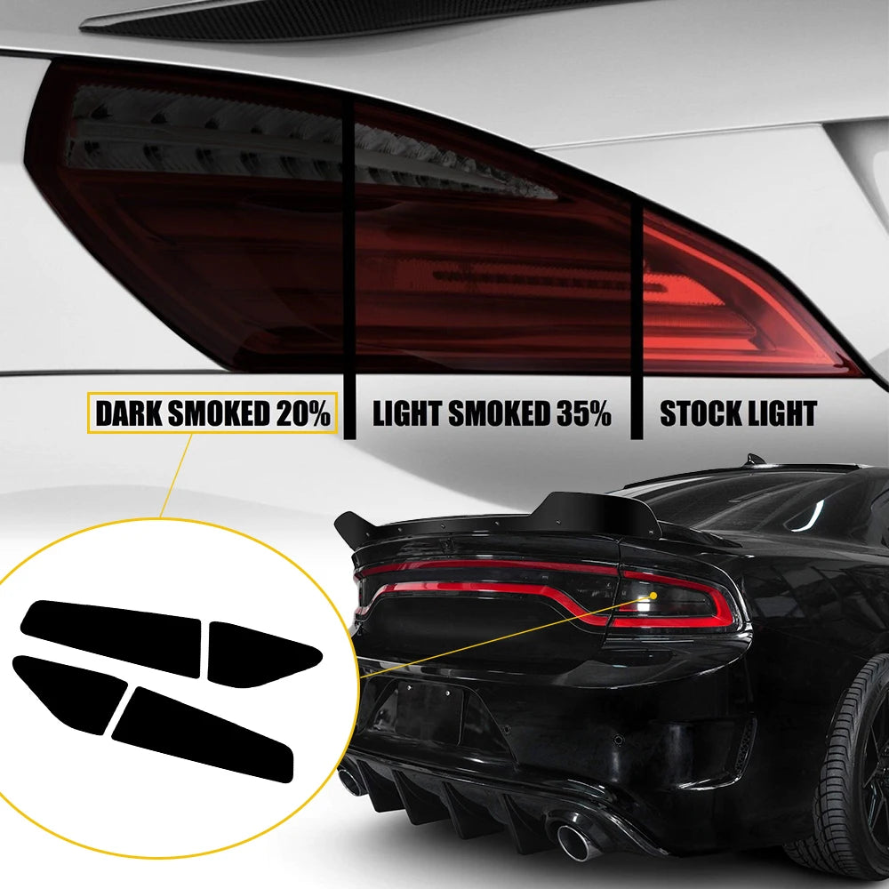 Tail Light Vinyl Sticker Decal for Dodge Charger (2015–2022) | 4-Piece