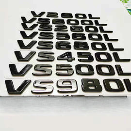 Trunk Tail Letter Emblem Decal for Mercedes-Benz VS260L / VS560L / VS450L / VS600L | Badge Sticker