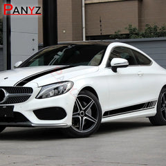 Side Stripes, Hood, Roof & Rear Decal Kit for Mercedes-Benz C-Class W205 / C63 AMG | Vinyl Graphics