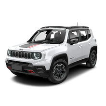 Load image into Gallery viewer, Matte Black TrailHawk Hood Decal for Jeep Renegade (2014–2023) | Precut Vinyl Graphics