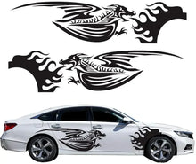 Cargar imagen en el visor de la galería, Dodge Challenger Hellcat Vintage Running Cat Tribal Tattoo Door Decal – Vinyl Graphic | 7 Designs, Left / Right / Both Sides
