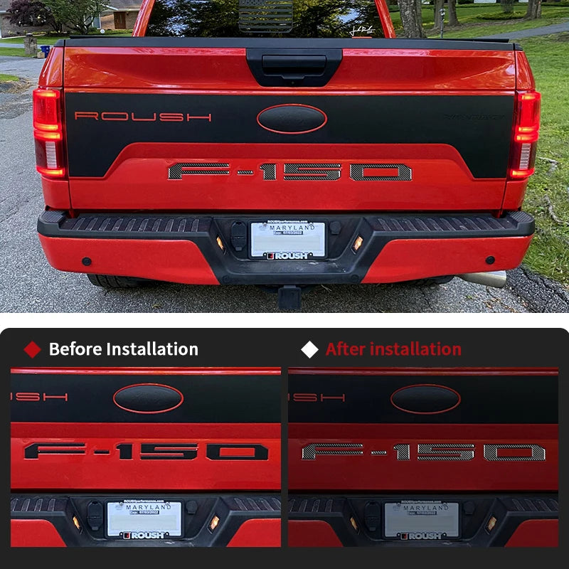 Carbon Fiber Decorative Logo Sticker for Ford F-150 / Raptor | Truck Vinyl Graphic