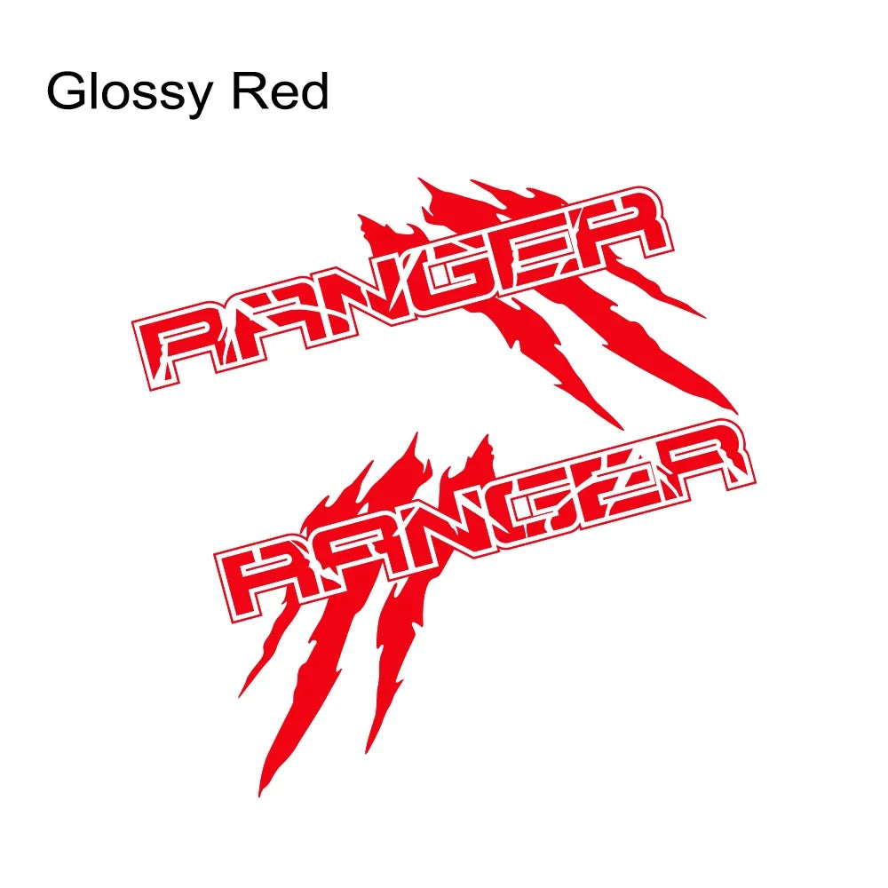 Car Body Side Sticker For Ford Ranger Raptor XLT XL Lariat  T6 Trim Pickup Truck Bed Decor Cover Decal Auto Tuning Decoration
