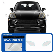 Cargar imagen en el visor de la galería, Precut PPF for Porsche Macan Base / S / Turbo (2022–2024) | TPU Headlight &amp; Mirror Protection