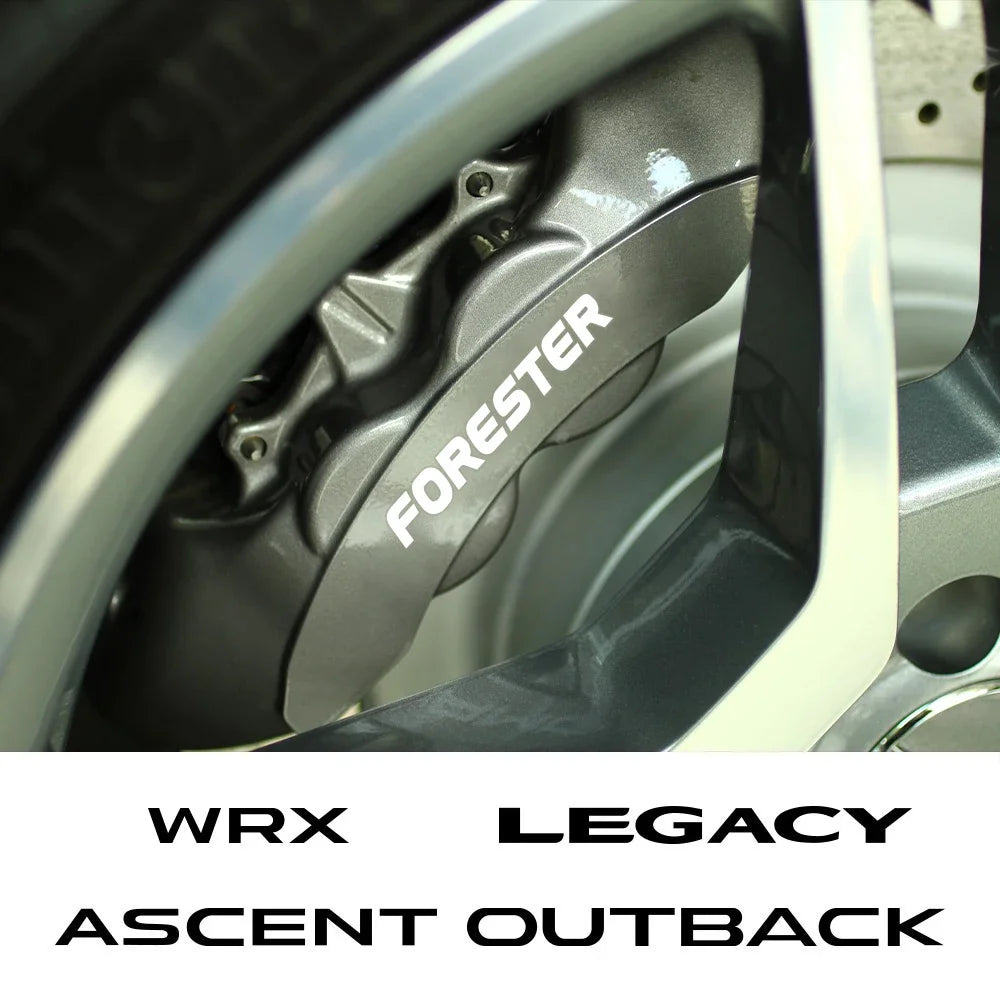 Brake Caliper Badge Sticker for Subaru Forester / XV / Crosstrek / Outback / Legacy / BRZ | 6-Piece Heat-Resistant Vinyl