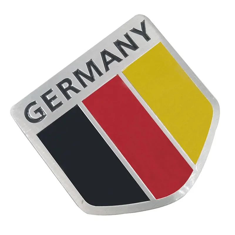 3D Germany Flag Car Sticker Decal | Universal Auto Accessory for Renault / Peugeot / Citroën