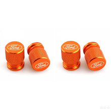 Cargar imagen en el visor de la galería, Alloy Tire Valve Stem Caps &amp; Air Valve Dustproof Covers for Ford Mustang / Fiesta / Focus | FORD