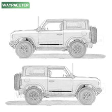 Load image into Gallery viewer, First Edition Door Side Skirt Stripe Decal for Ford Bronco | 2-Piece Vinyl Sticker Kit