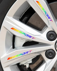 4pc Sport Racing DIY Stripe Wheel Rim Sticker | VACOMUL 7-Color