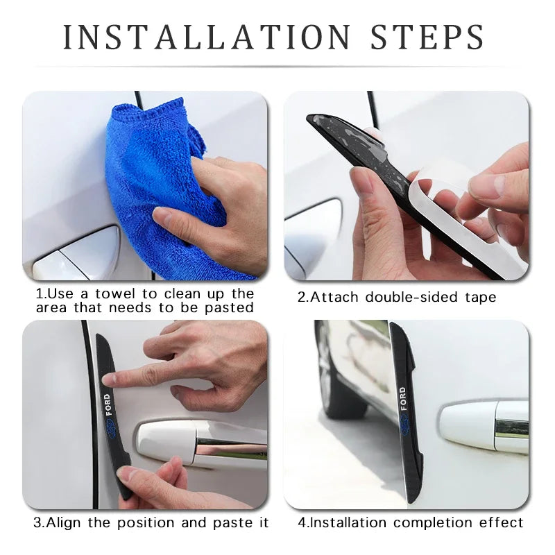 Bumper Anti-Collision Door Edge Protector | 4-Piece Anti-Scratch Sticker for Cars