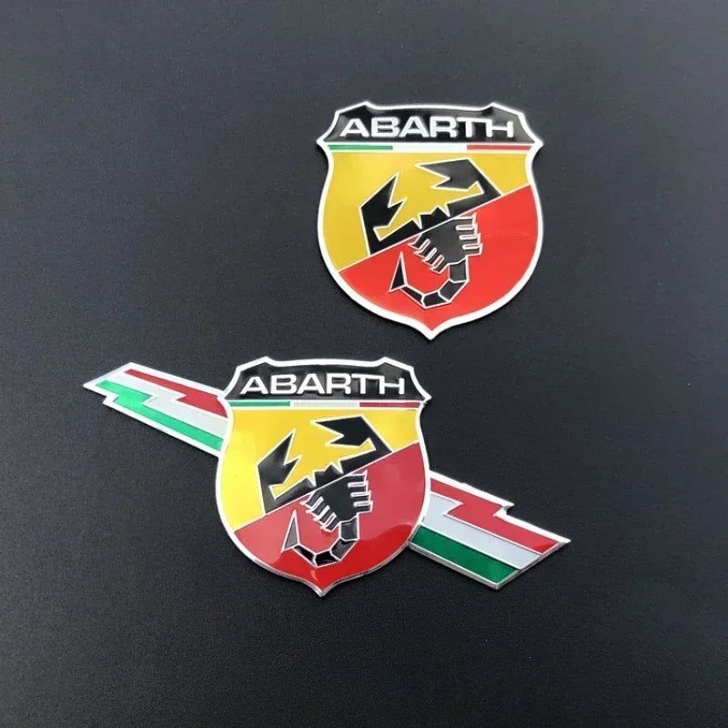 3D Aluminum Emblem Badge for Fiat 500/124/Punto | Trunk Fender Decal
