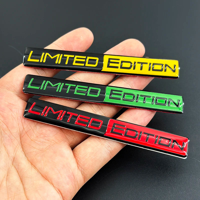 3D Aluminum LIMITED EDITION Emblem Badge Sticker Decal | Universal Car Accessory