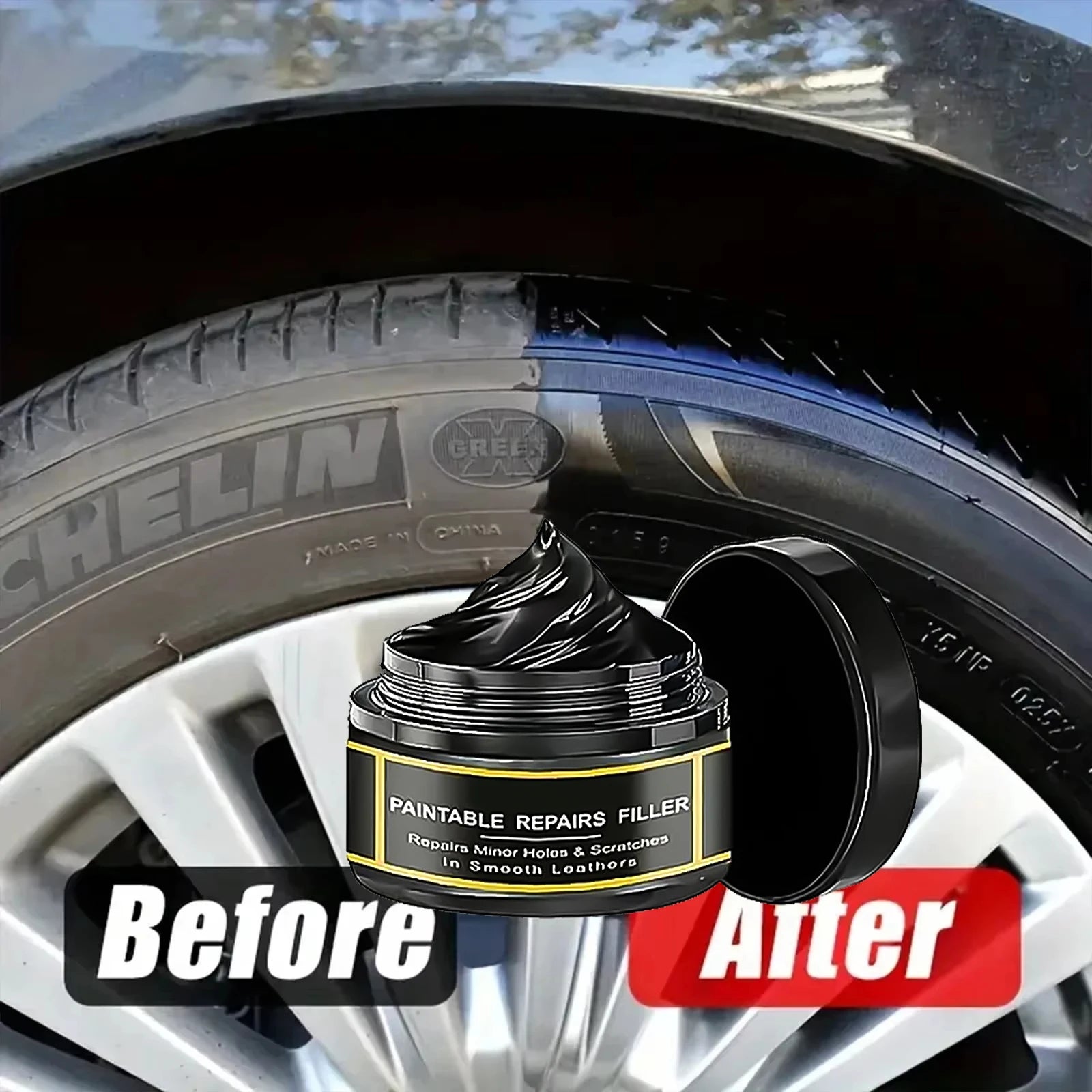 Car Interior Plastic & Leather Scratch Repair Paste | Anti-Aging Kit