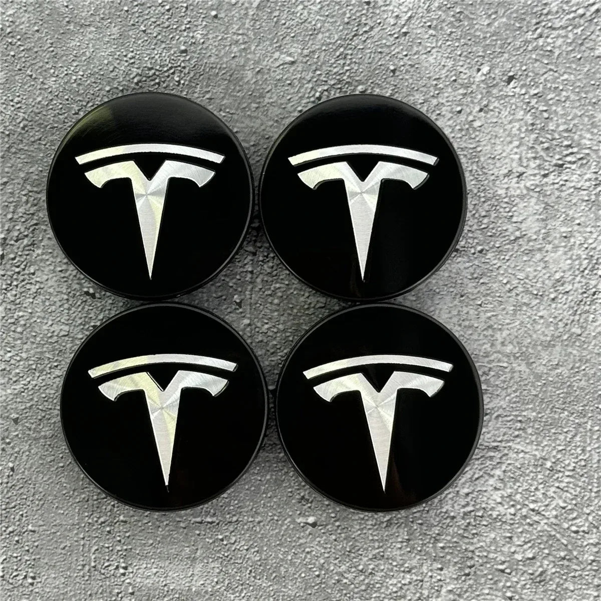 Tesla 56mm Wheel Center Caps 4Pcs Set - Original Style Hub Covers for Model 3 Y X S Auto Parts