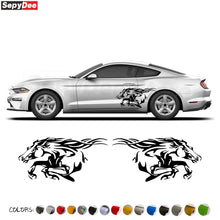 Load image into Gallery viewer, Running Horse Side &amp; Rear Fender Decal | 2-Piece Vinyl for Mustang, Challenger, Porsche &amp; Ford